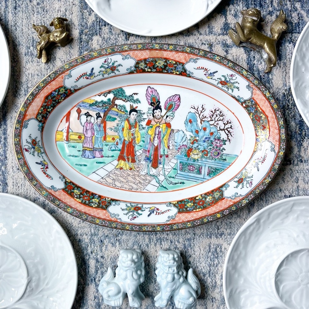 Famille Rose Platter